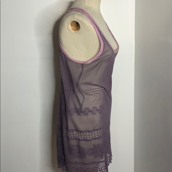 Free People lacy Cover up in purple - Picture 5 of 9